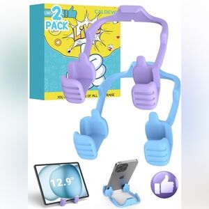 Thumbs Up Phone & Tablet Stand | Cute Adjustable Holder 2 Pack NEW